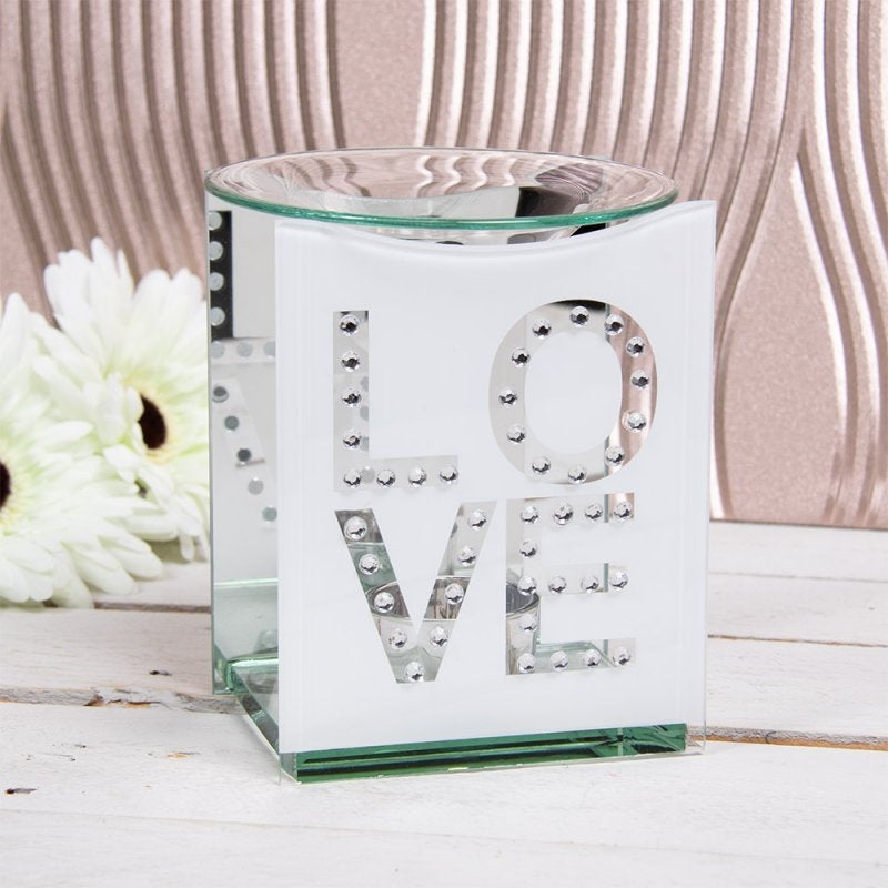 Tea light glass love burner