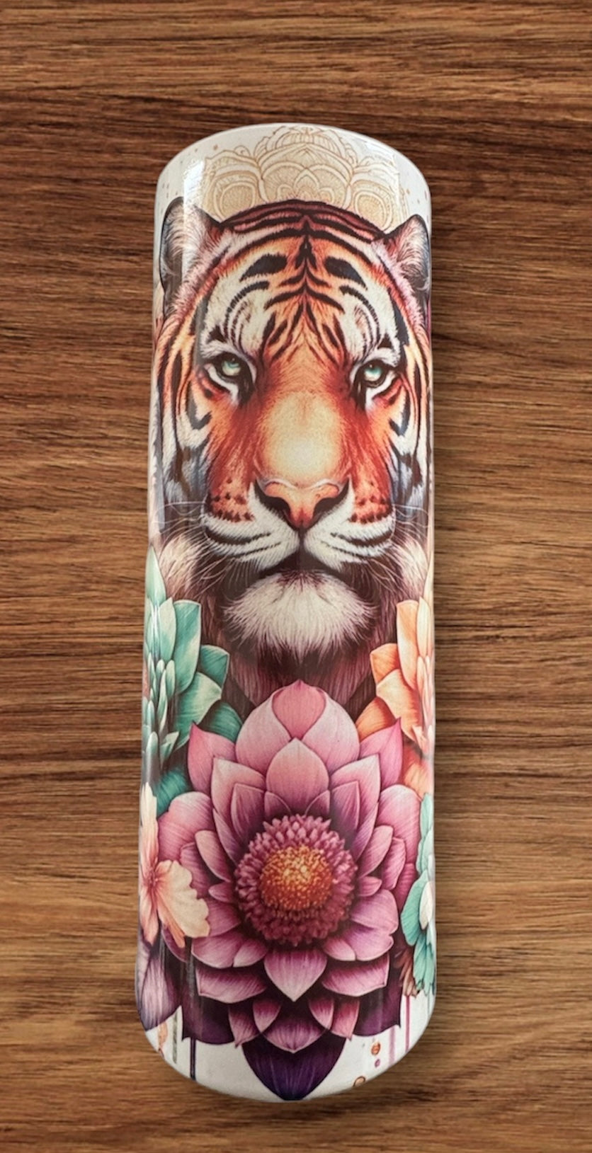 Floral Tiger tumbler