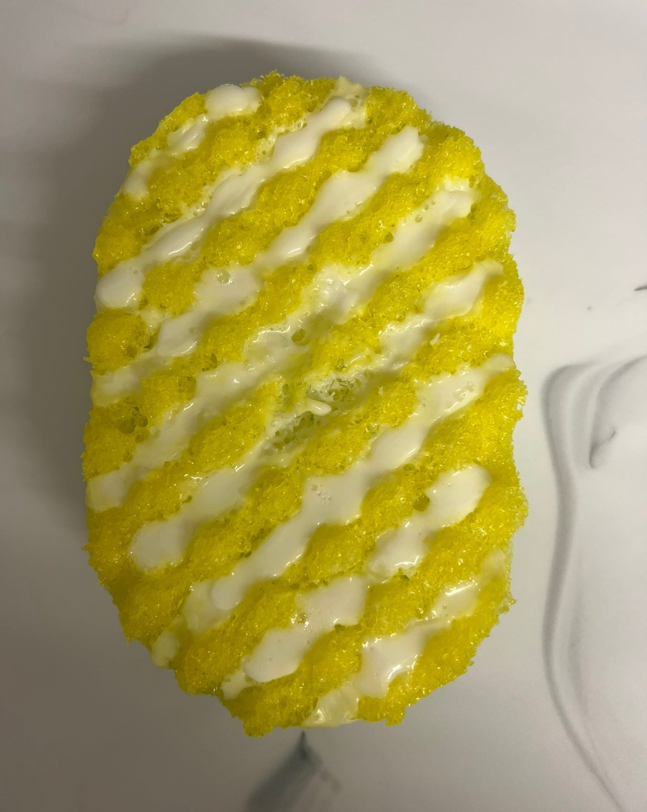 Sherbert lemon soap sponge